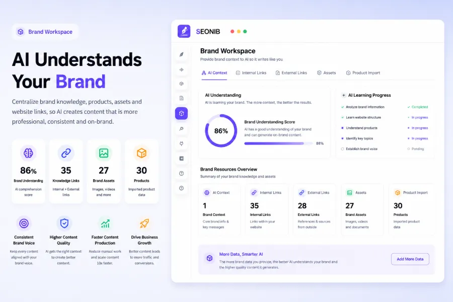 Brand Space Interface Screenshot