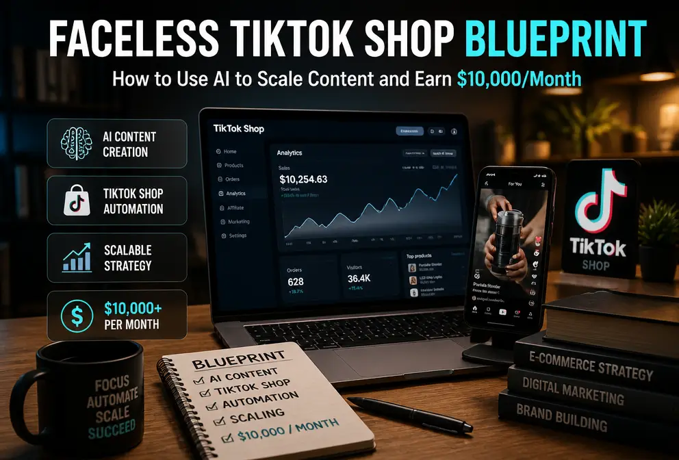 No‑Face TikTok Shop Practical Blueprint: How to Use AI for Scalable Content Production and Hit $10,000 Monthly Income