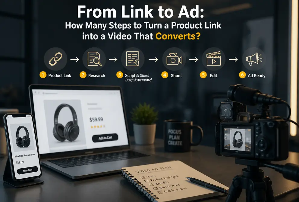 From Link to Ad: How Many Steps Does It Actually Take to Turn a Product Link into a Video Ready for Promotion?