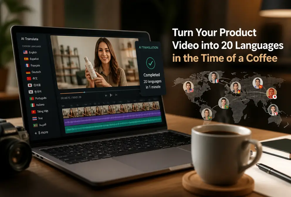 I Turned Product Videos into 20 Languages in the Time It Takes to Drink a Cup of Coffee