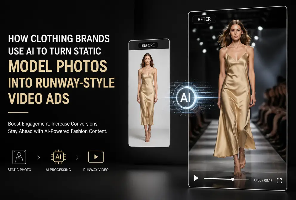 How Clothing Brands Can Use AI to Turn Static Model Images into Runway-Style Video Ads