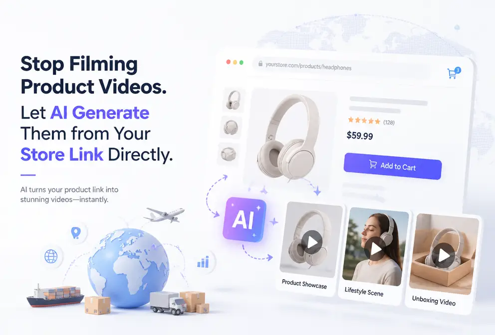 Stop Shooting Product Videos: Let AI Generate Directly from Your Store Link
