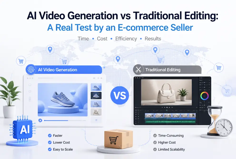 AI Video Generation vs Traditional Editing: A Real‑World Comparison by an E‑Commerce Seller