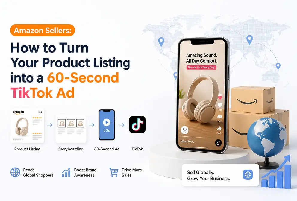 Amazon Sellers: How to Turn a Product Listing into a 60‑Second TikTok Ad