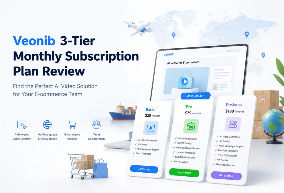 Veonib Three‑Tier Monthly Subscription Plan Review: Finding the AI Video Solution That Best Fits Your E‑Commerce Team