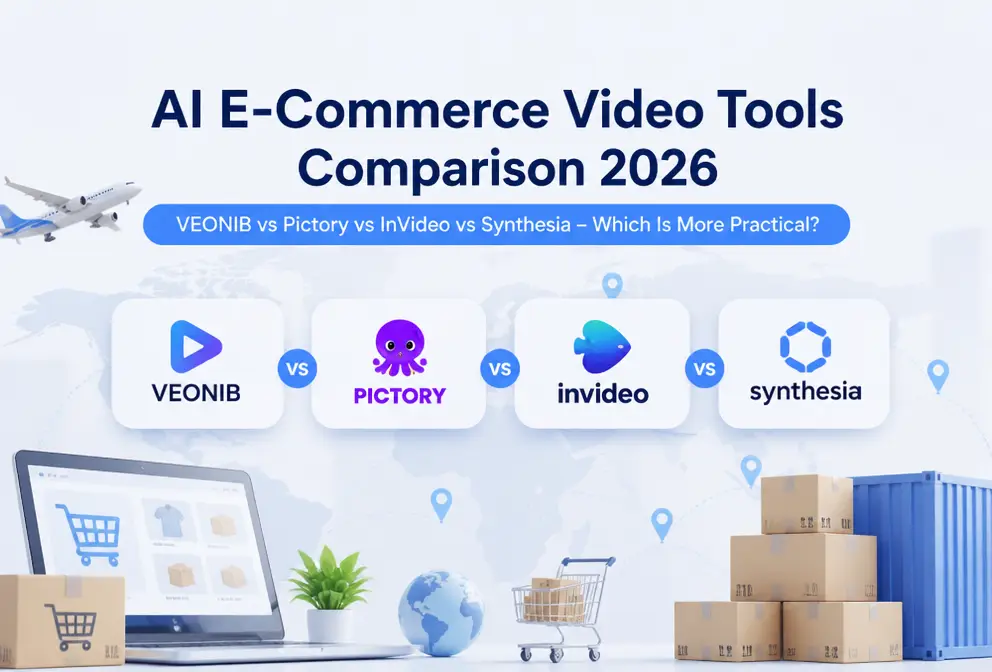 2026 AI E‑commerce Video Tools Comparison: VEONIB vs Pictory vs InVideo vs Synthesia – Which Is More Practical?