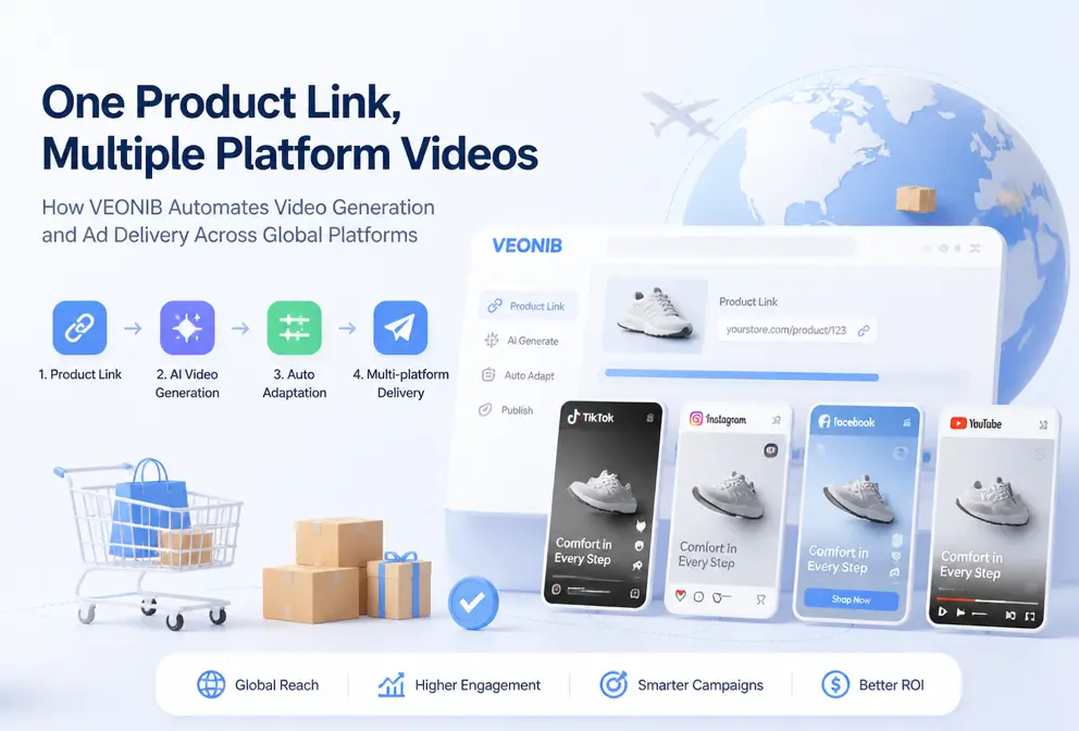 Odkaz na produkt, video pro více platforem: Jak pomocí VEONIB dosáhnout automatické adaptace od tvorby po nasazení