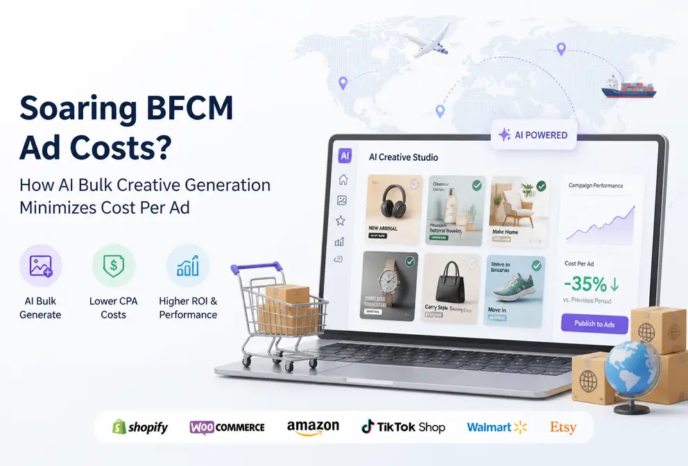 BFCM Custo de anúncios na alta de temporada, como a produção em massa com IA pode reduzir ao mínimo o custo por criativo