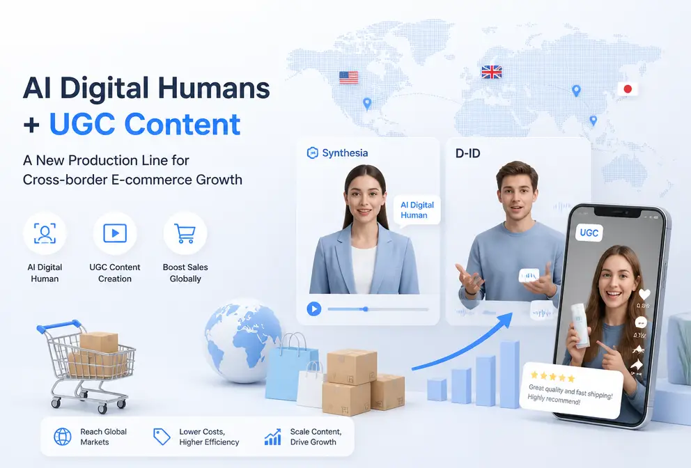 Synthesia e D-ID criam humanos digitais corporativos; o UGC de vendas é outra linha de produção
