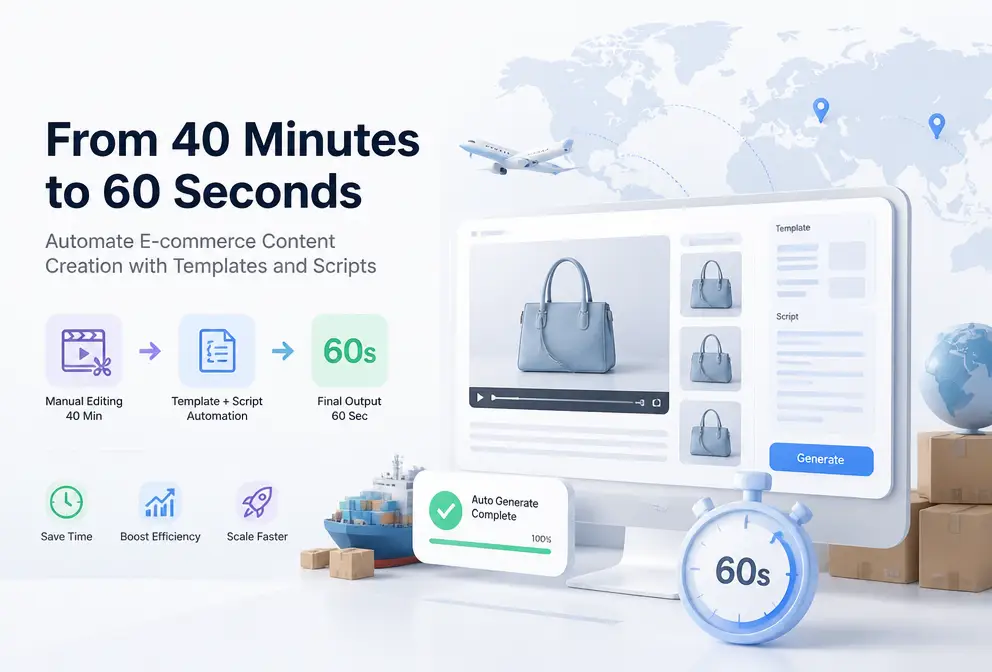 Replace Jianying with Template Script Direct Export: One E‑commerce Asset Compressed from 40 Minutes to 60 Seconds
