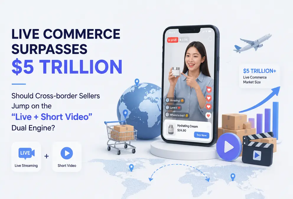E‑commerce ao vivo supera 5 trilhões, vendedores internacionais devem acompanhar o motor duplo “live + short video”?