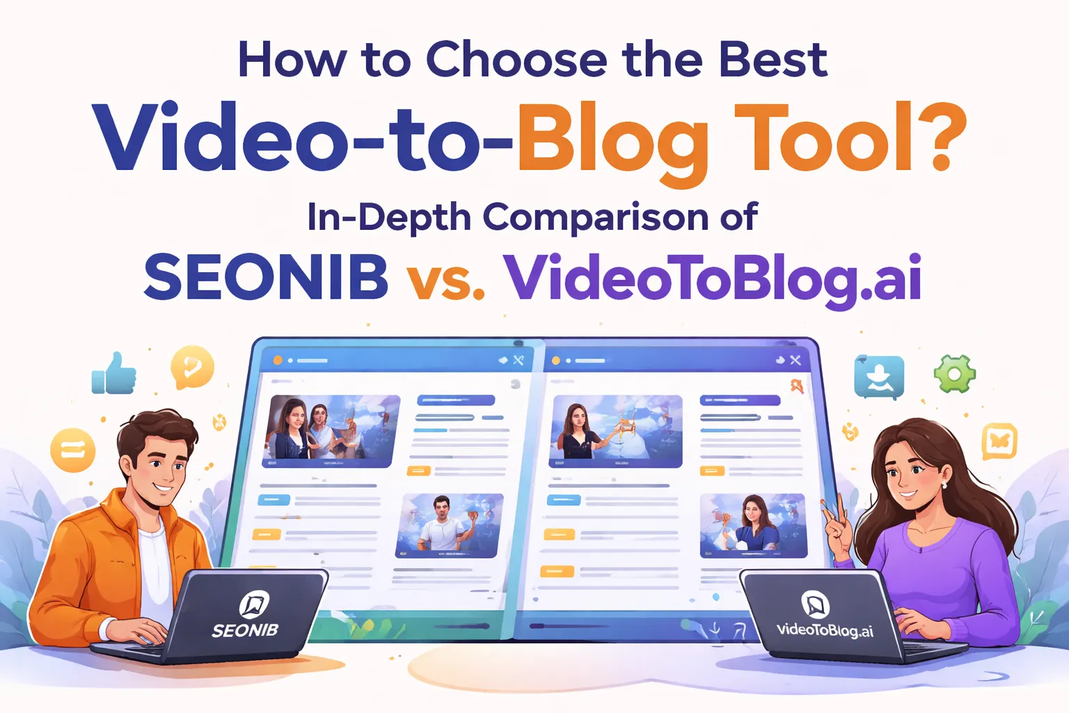 How to Choose a Video-to-Blog Tool? A Comprehensive Comparison of SEONIB and VideoToBlog.ai