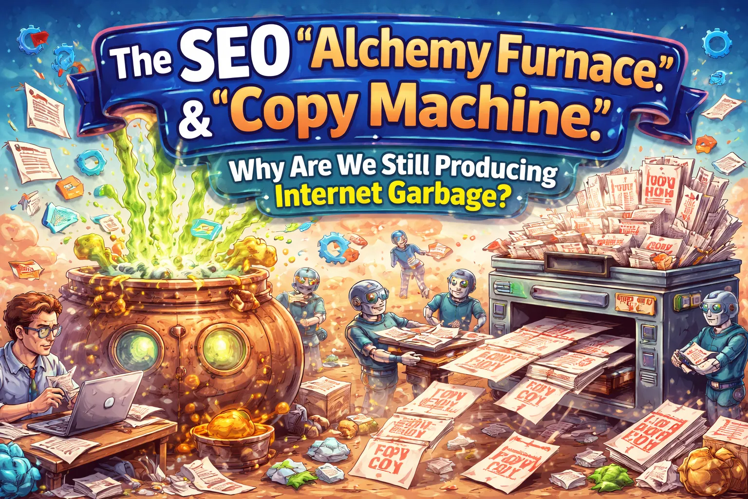 The "Alchemy Furnace" and "Photocopier" of SEO Content Creation: Why Are We Still Producing Internet Garbage?