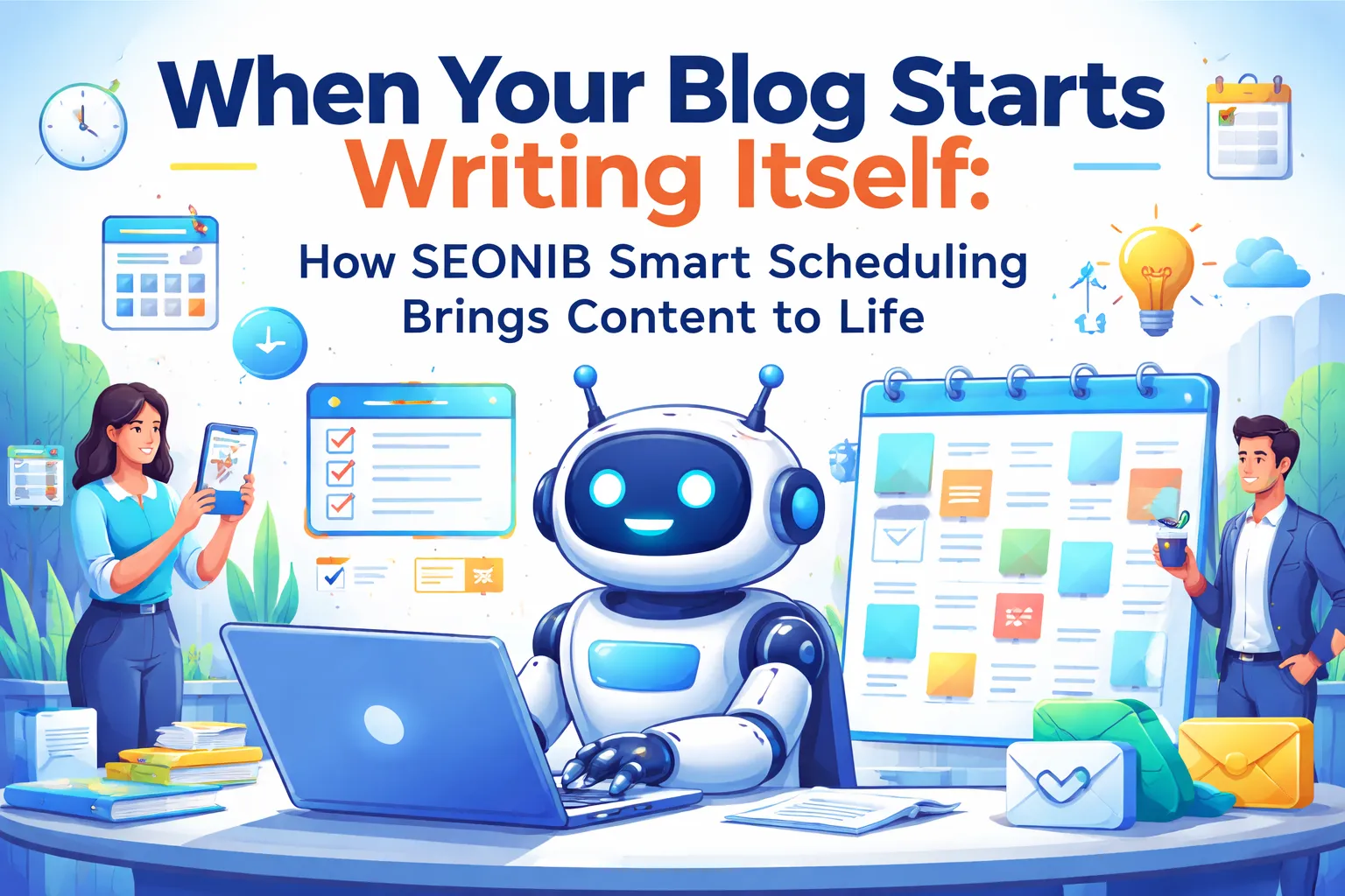 When Your Blog Starts Writing Its Own Blog: How SEONIB Smart Scheduling Makes Content "Come Alive"