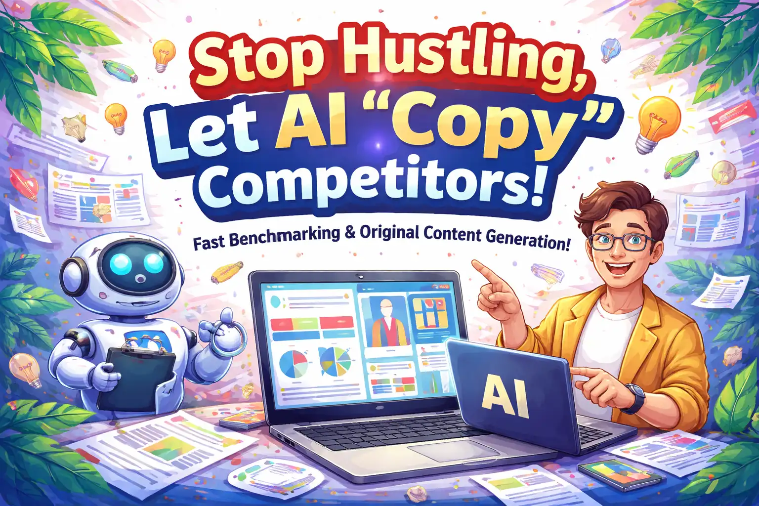 Stop the grind, let AI “copy” the competition: My quick benchmarking and original‑generation practice
