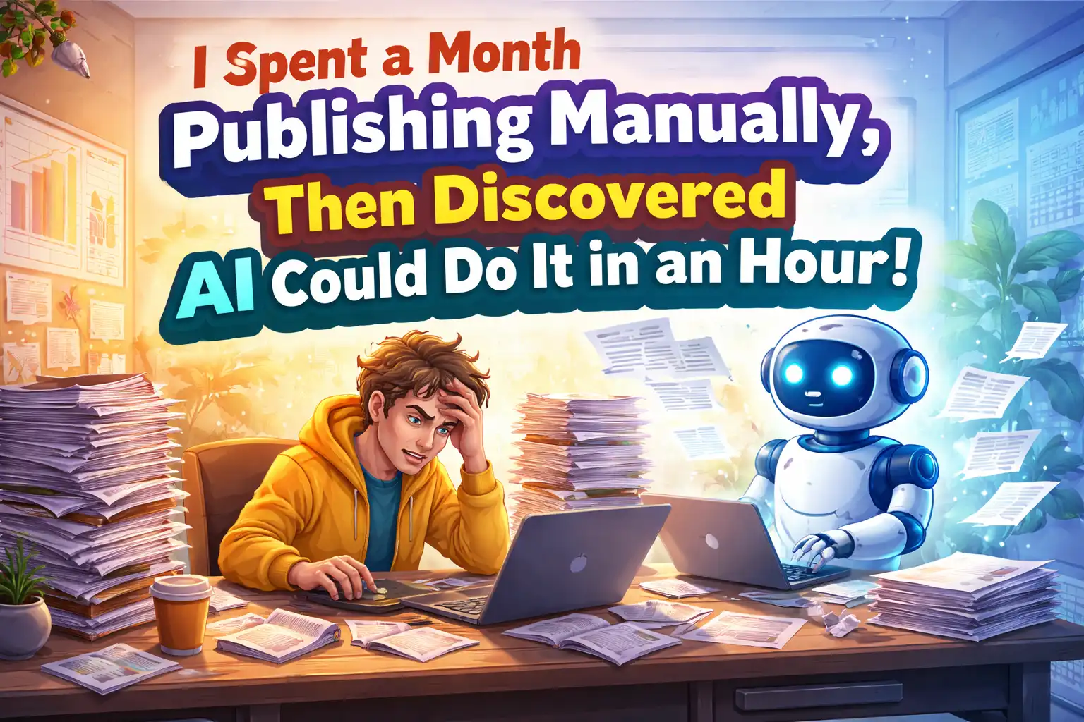 I spent a month manually publishing articles, then discovered that AI could finish it in an hour