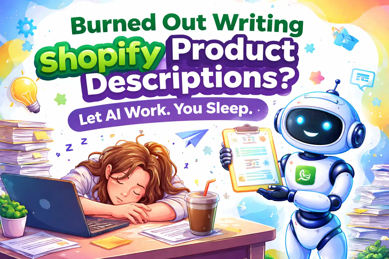 Shopify Product Descriptions Driving You Crazy? Let AI Work Overtime While You Go to Sleep