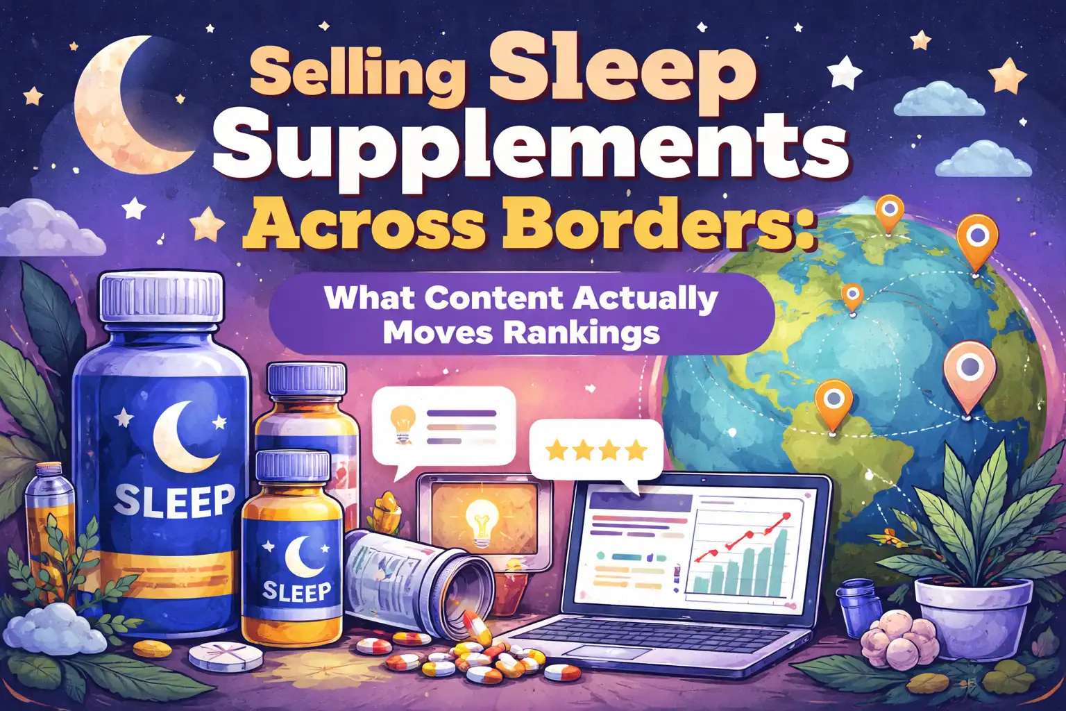 Selling Sleep Supplements Across Borders: What Content Actually Moves Rankings