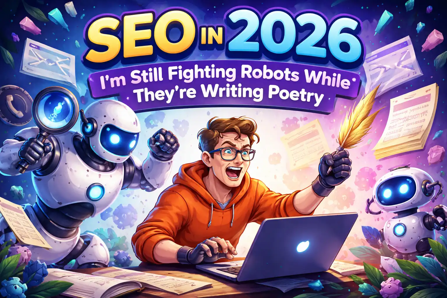 SEO in 2026, I'm still fighting robots while they have already started writing poetry