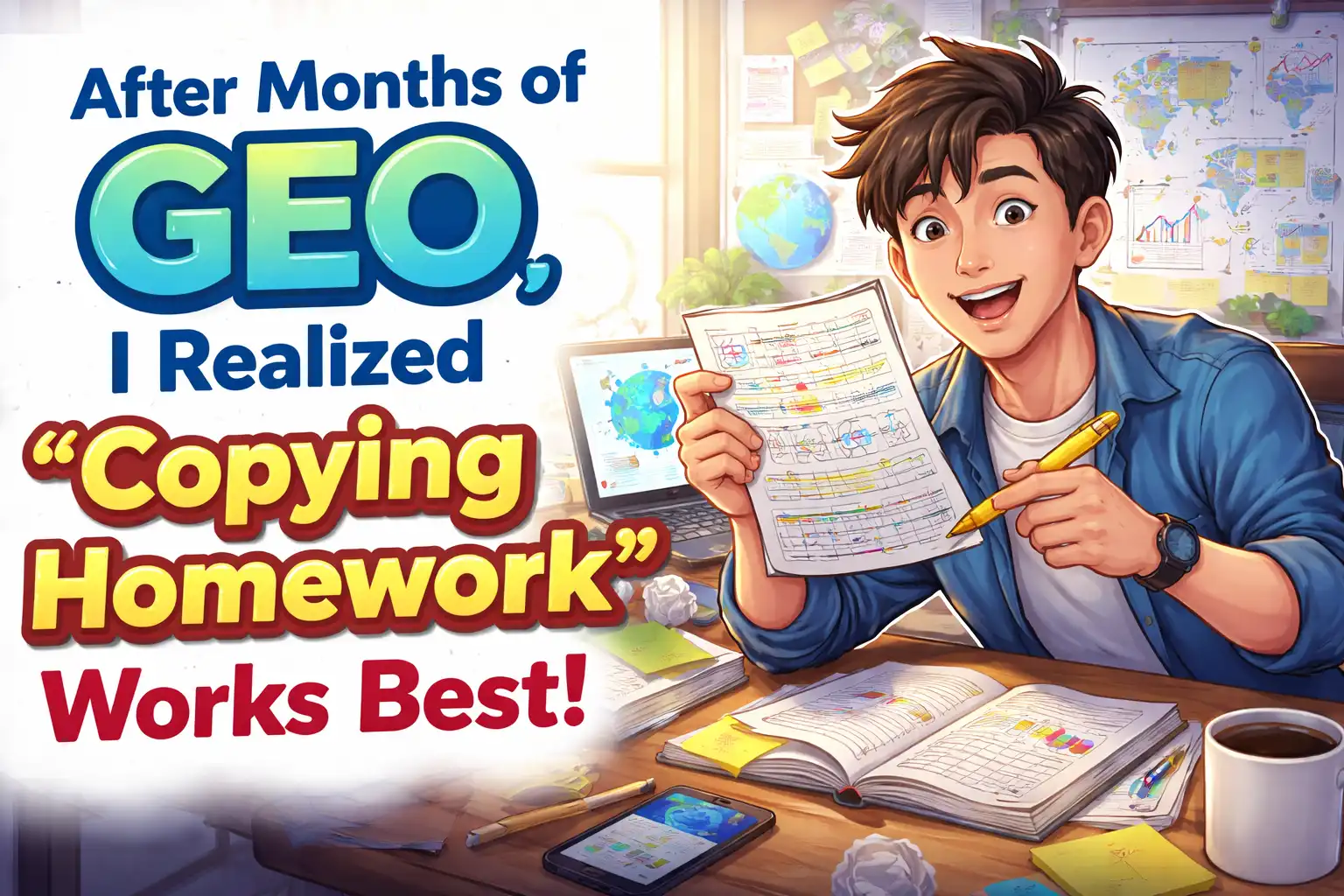 我搞了大半年GEO，结果发现最管用的还是那个被我叫作“抄作业”的方法