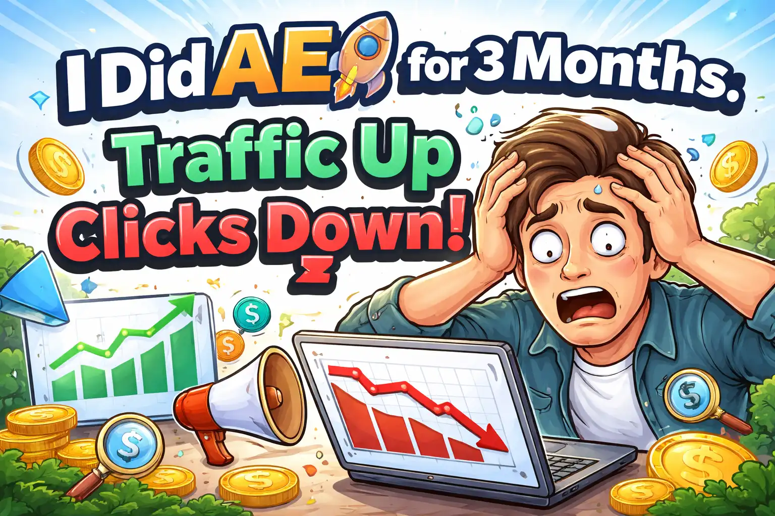 我搞了三个月 AEO，结果流量涨了，点击没了