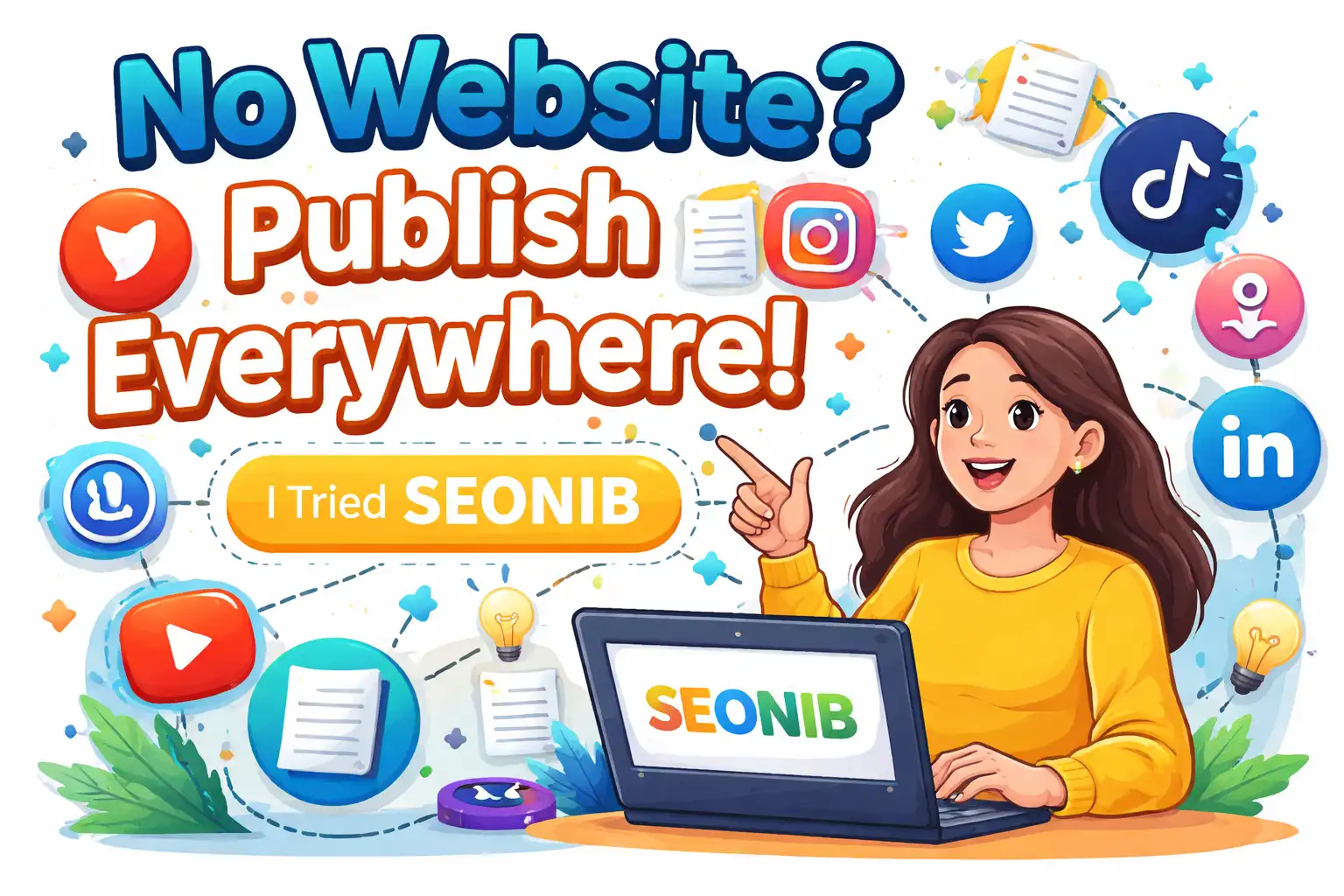 No website, but can publish content across multiple platforms? I tried SEONIB