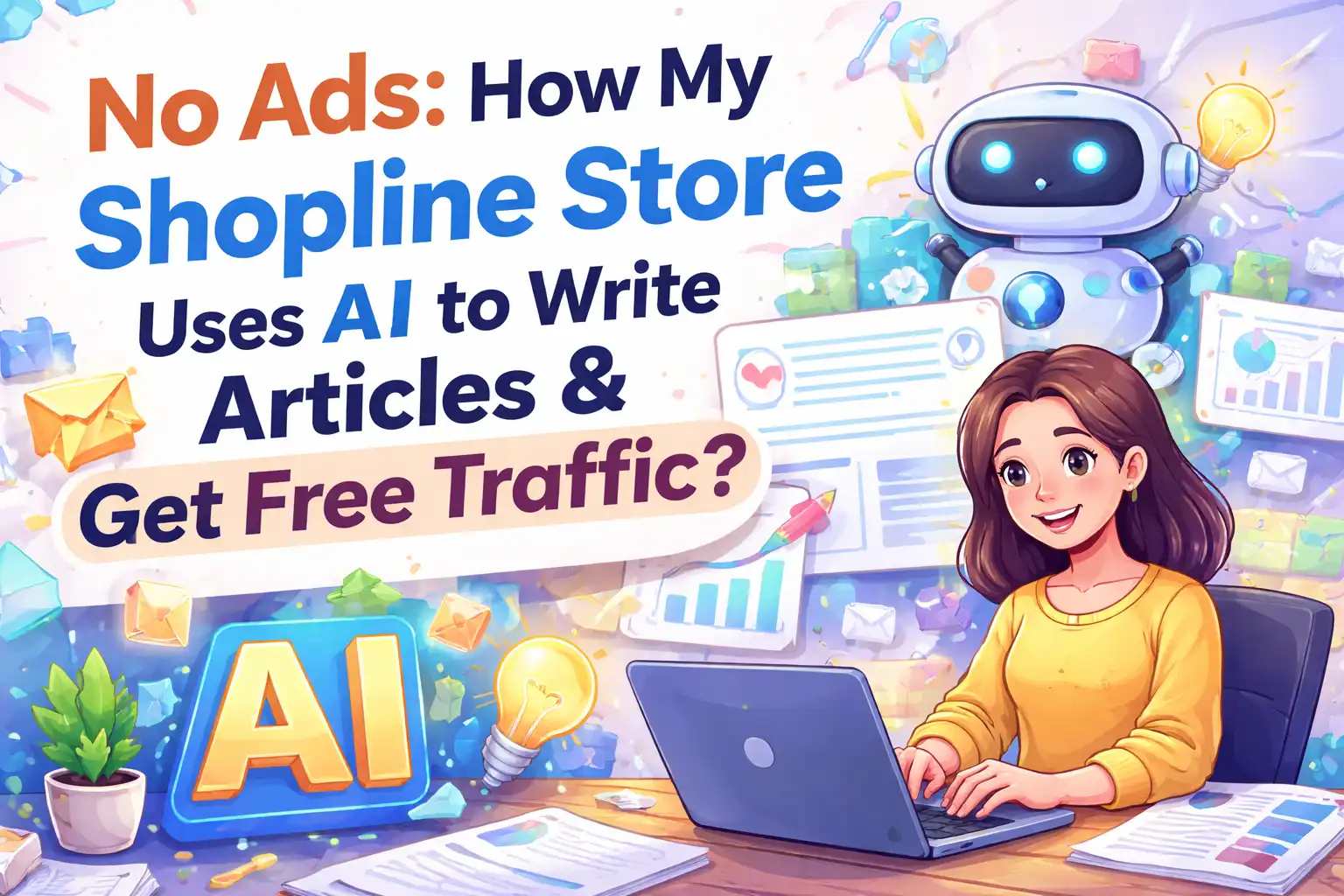 不投广告，我的 Shopline 商店如何靠 AI 自动写文章白嫖流量？