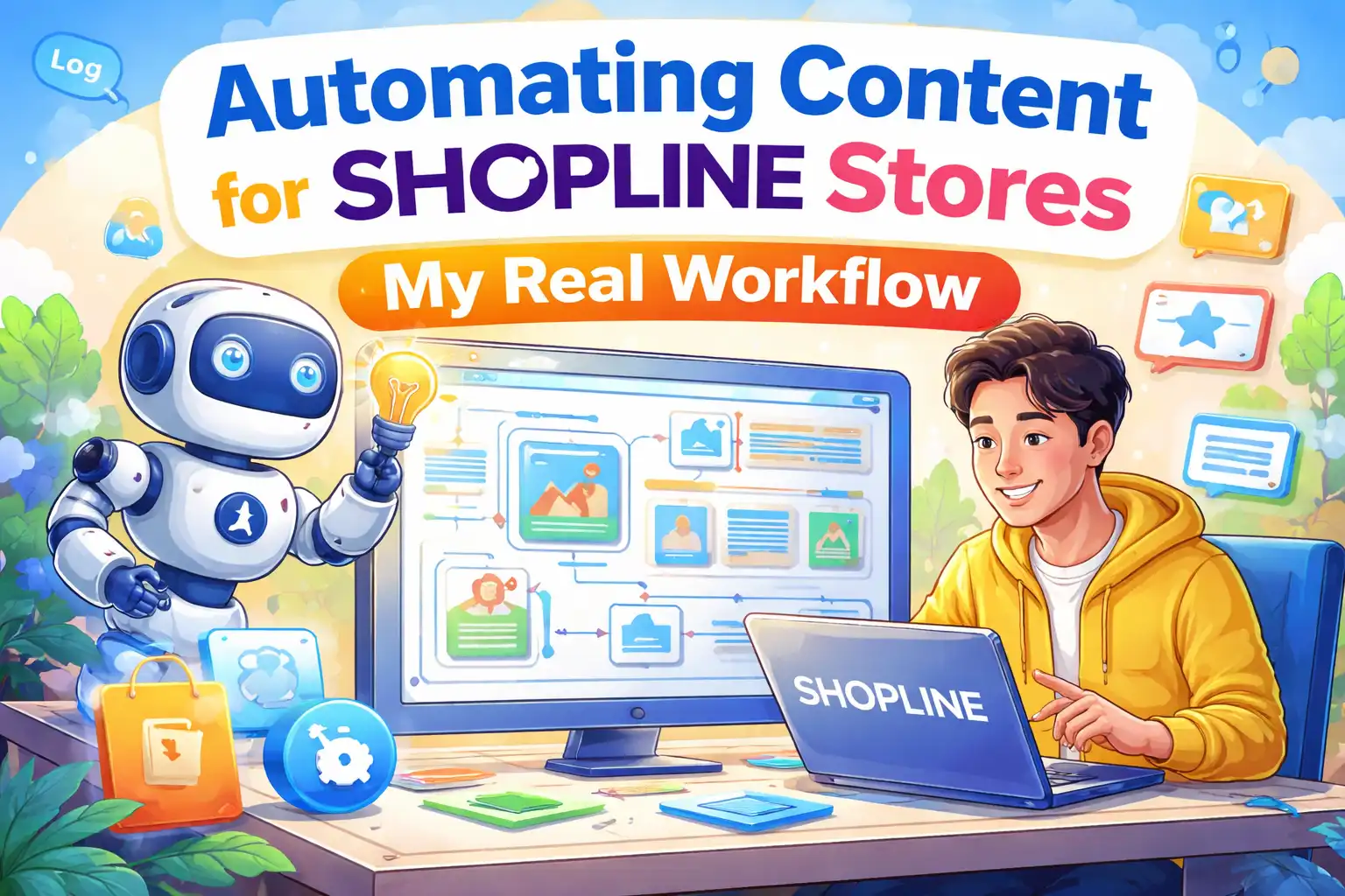 用AI给SHOPLINE店铺搞内容自动化？我的真实工作流