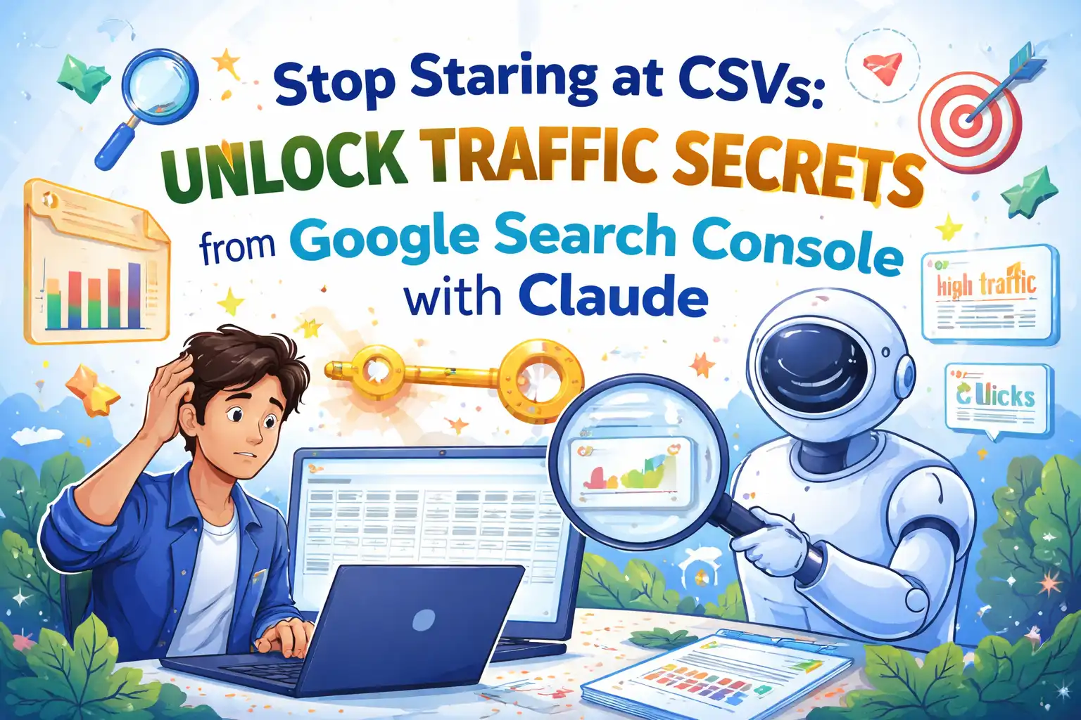 别再对着CSV发呆：用Claude从Google Search Console里挖出流量密码