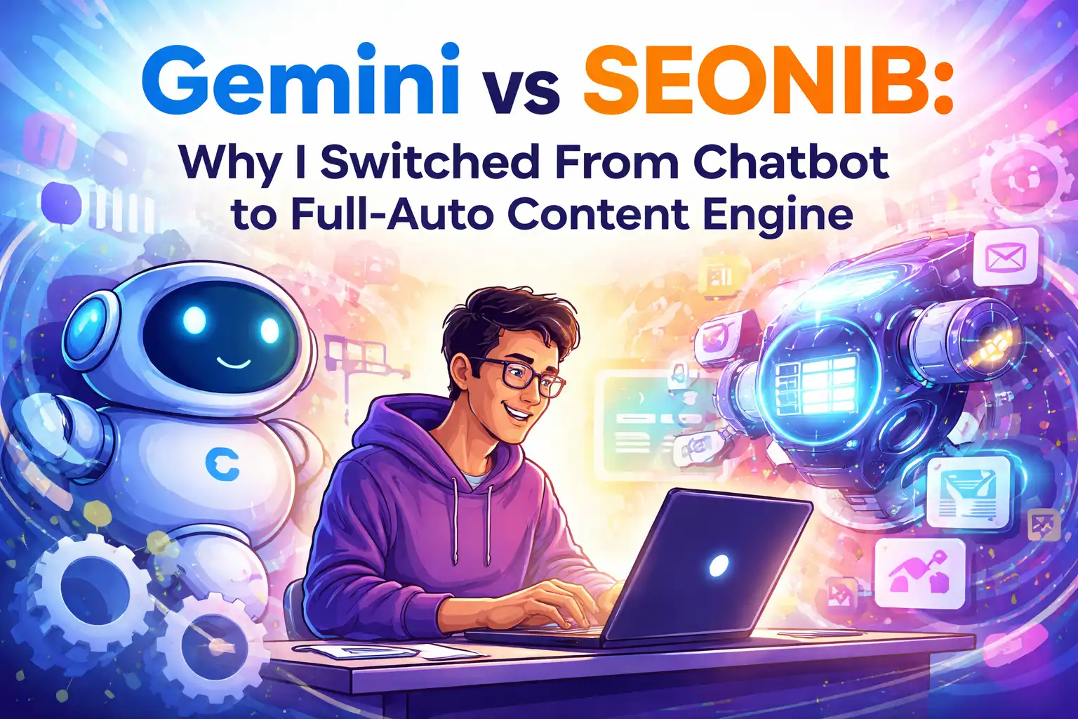 Gemini vs SEONIB: Why I Switched from a Chatbot to a Fully Automated Content Engine