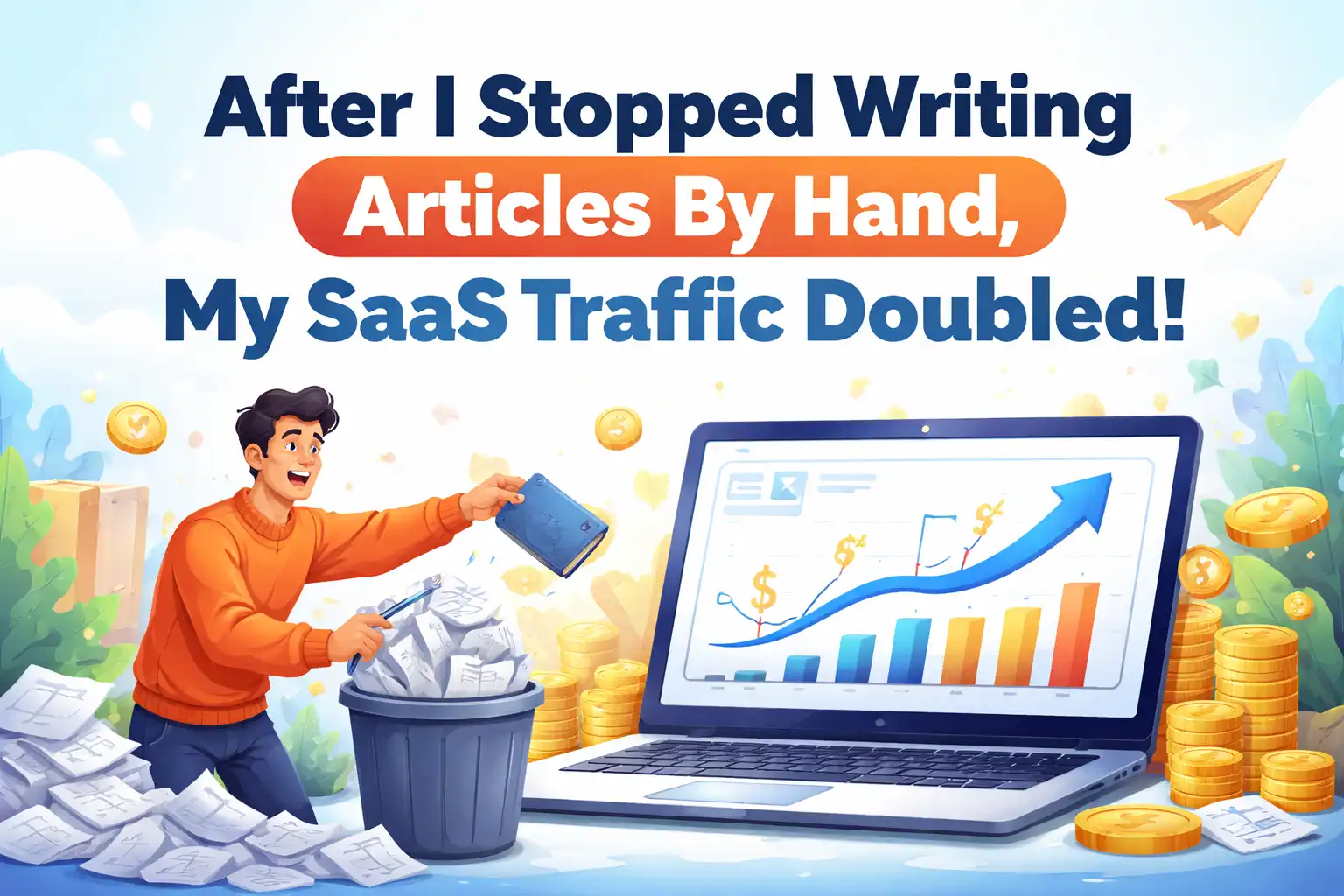 After I Stopped Handwriting Articles, SaaS Traffic Doubled