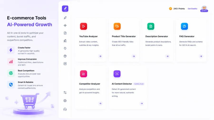 Free E‑commerce Tools Summary Page