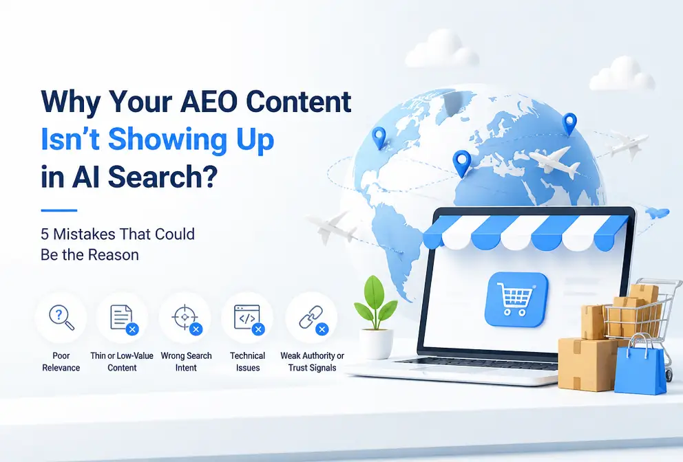AEO Content Not Appearing in AI Search? These 5 Mistakes Might Be the Reason