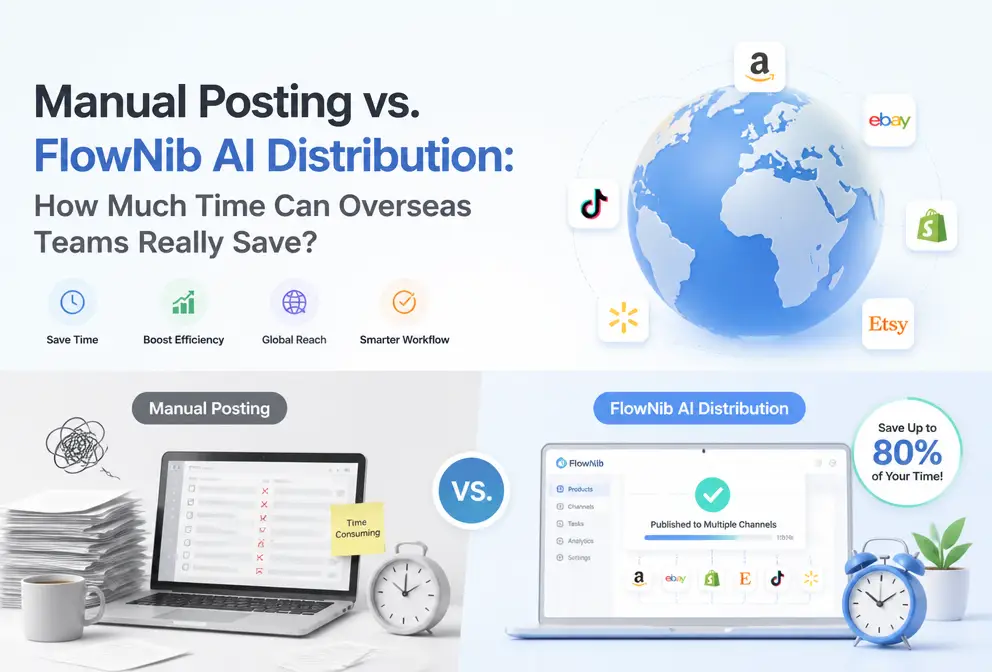 Manual Posting vs FlowNib AI Distribution: How Much Time Can Overseas Teams Actually Save?