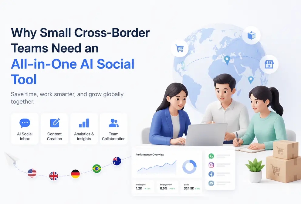 Why Small Cross‑Border Teams Need an Integrated AI Social Tool