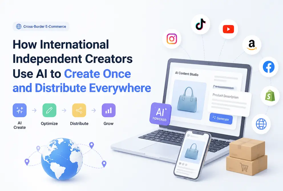 How Independent Overseas Creators Can Use AI to Create Once and Distribute Across All Platforms