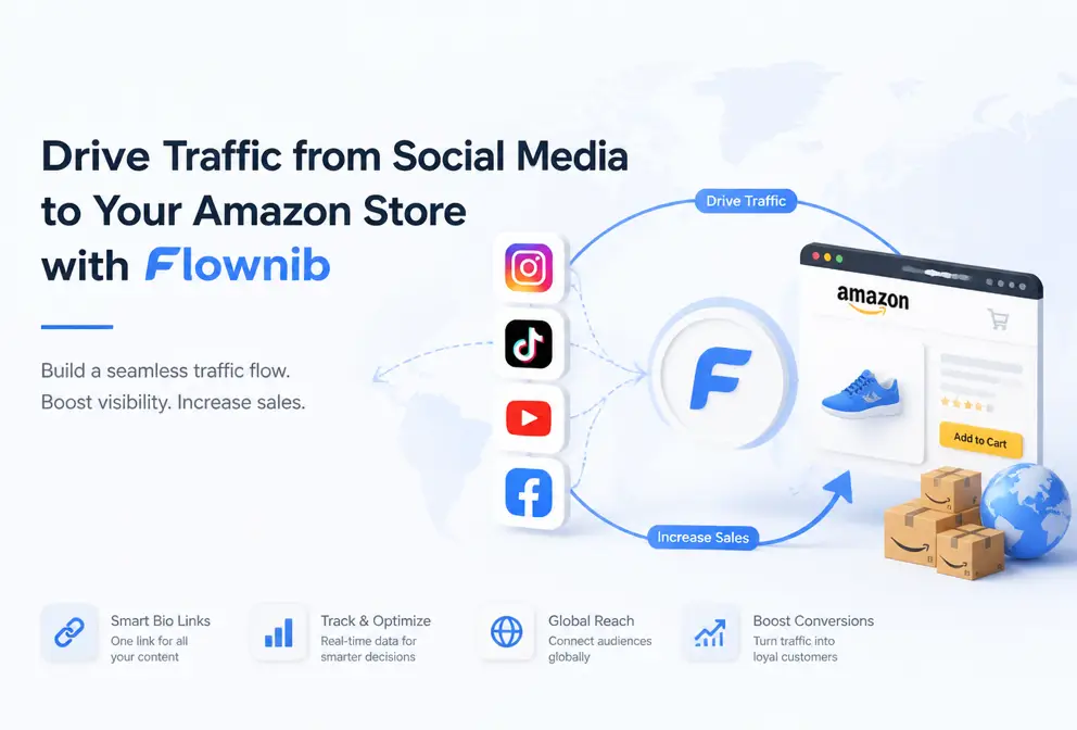 Amazon Sellers External Traffic Generation: Using Flownib to Close the Traffic Loop from Social Media to Store