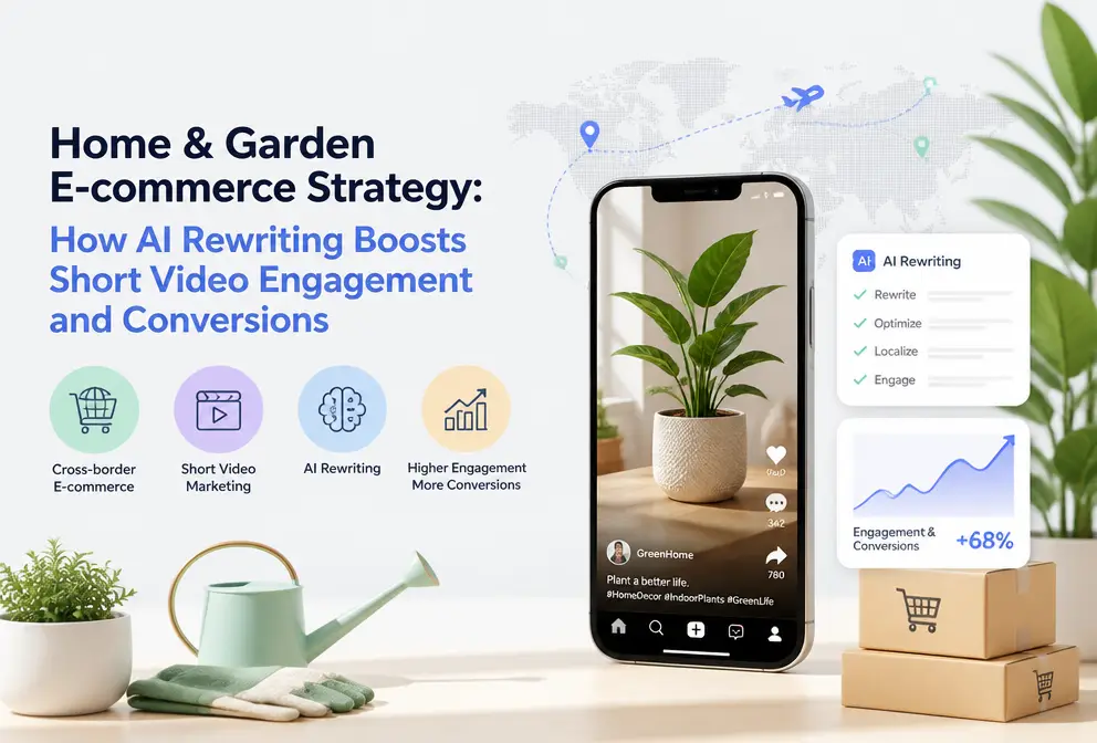 Home & Garden Independent Site Social Media Strategy: How AI Rewriting Boosts Short Video Seed-to-Conversion