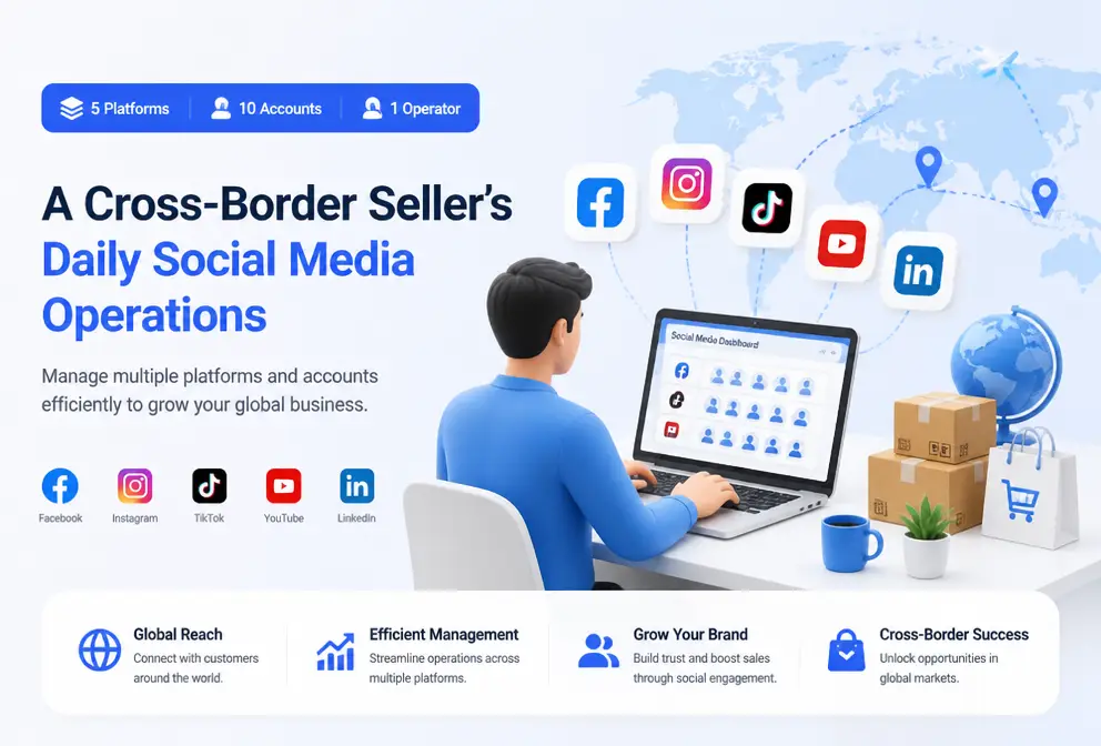 5 Platforms, 10 Accounts, 1 Operator — Daily Social Media Operations for Cross‑border Sellers