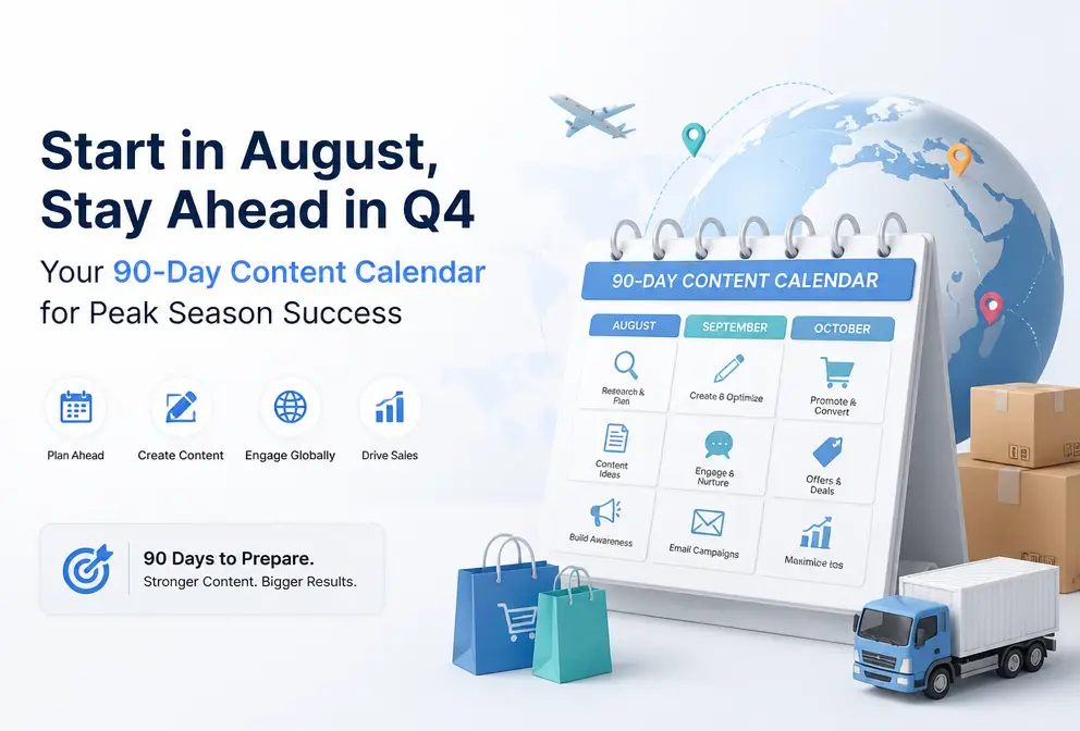 Start in August, Stay Calm in Q4: 90‑Day Content Calendar Practice Before the Peak Season