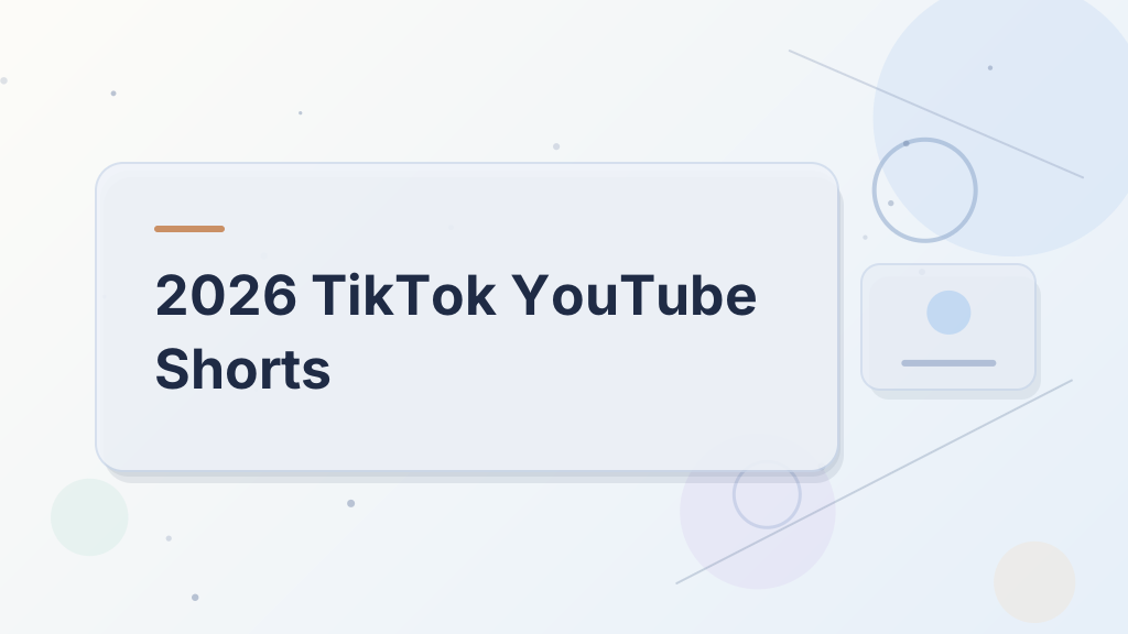 2026 Newcomers Making Short Videos: Bet on TikTok or YouTube Shorts First?