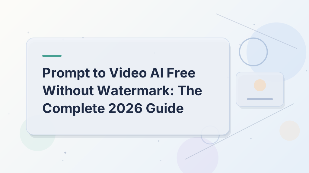 Prompt to Video AI Free Without Watermark: The Complete 2026 Guide