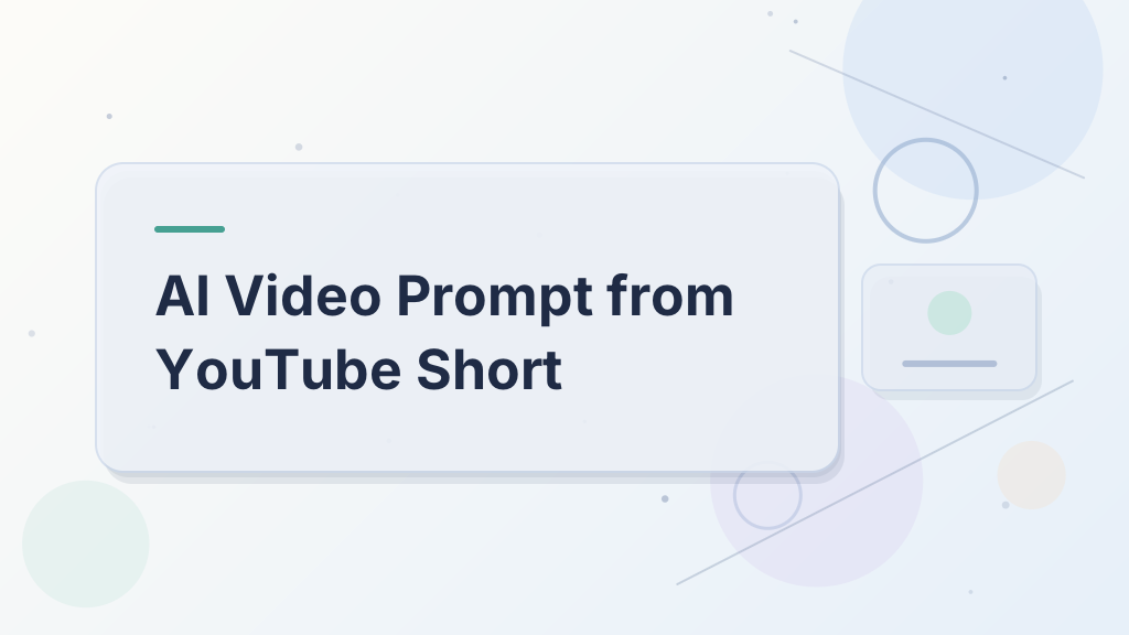AI Video Prompt from YouTube Short