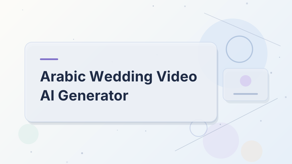 Arabic Wedding Video AI Generator