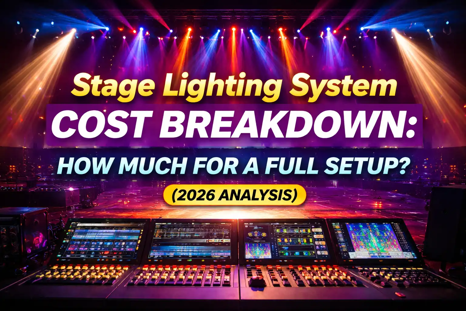 Detailed Breakdown of Stage Lighting System Pricing: How Much Does a Full Set Cost? (2026 Practical Analysis)