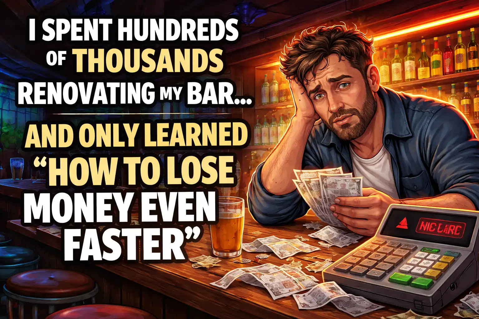 I spent hundreds of thousands renovating a bar, only learned how to lose the next sum even faster