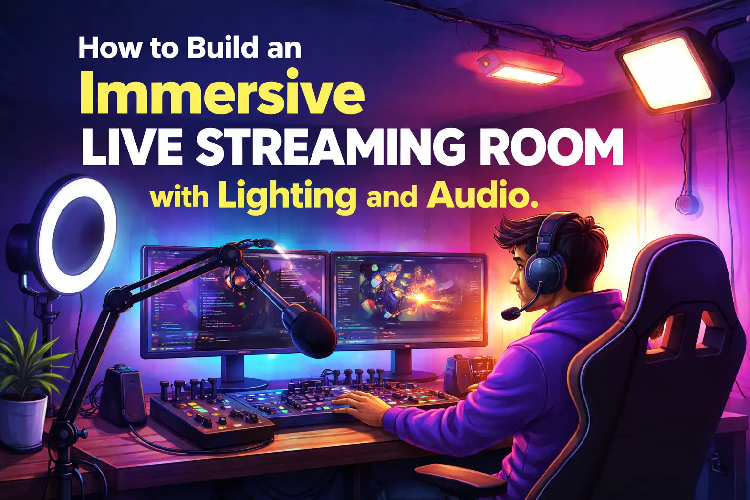 How to Build an Immersive Live Streaming Room with Lighting and Audio