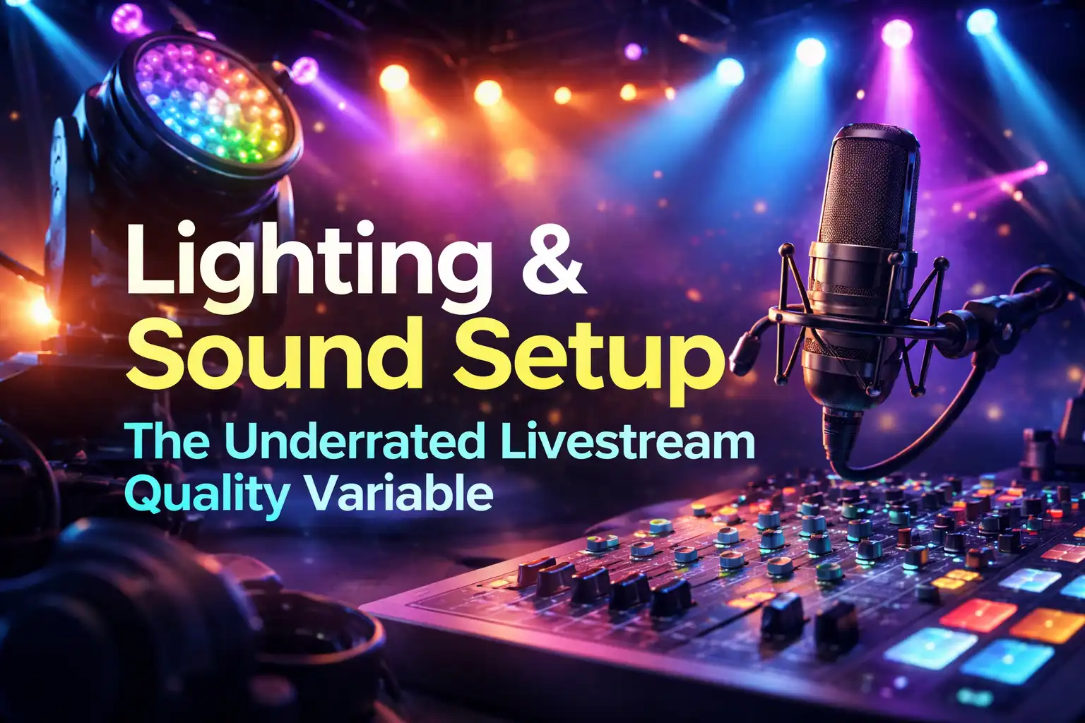 Lighting and Audio Layout: Underrated Variables of Live Stream Quality