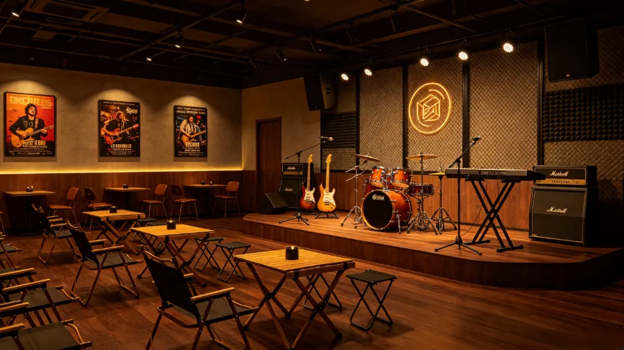 Small band performance lighting configuration example