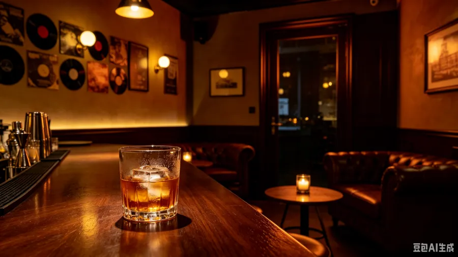 Cozy bar lighting design